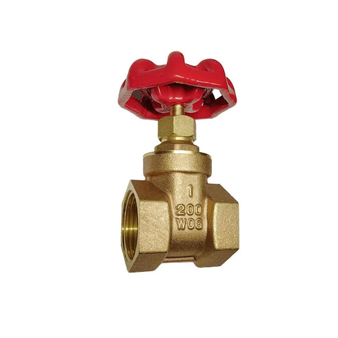 1 Inch Brass Gate Valve DN25 NPT Female Threaded Rotary Globe Valve For Water, Gas, And Fuel Lines Flow Control