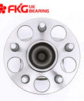 Top view of Rear Wheel Bearing Hub Assembly Pair For 2006 2014 Toyota Yaris And 2012 2015 Prius C, 4 Lug, OE Quality