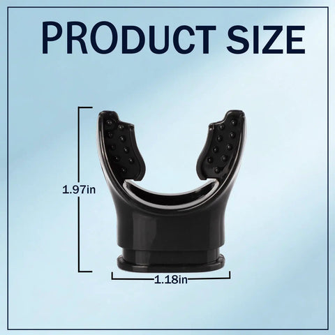 Black Four Pack Soft Silicone Scuba Regulator Mouthpieces With Ties Replacement Snorkel Mouthpieces For Octopus And Primary Regulators