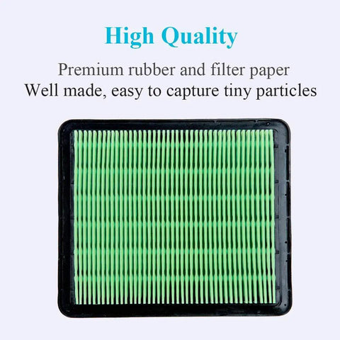 2 Pack Premium Lawn Mower Air Filter For Honda GCV160 GCV190 And Husqvarna 7021P close-up of green filter area