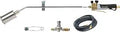 Turbo Roofer Steel Torch Kit With 18 Inch Handle To Bell 85-100K BTU Adjustable Regulator 27-60 25 Foot Hose Flint Striker