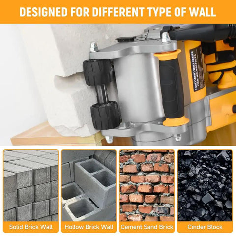 Pro Grade 1100W Electric Wall Groove Cutting Machine Beast for precision slotting in masonry and brickwork on display.