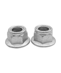 Rock Solid M16x1.5 Rear Wheel Axle Nut Spindle Retainers for 49cc 75cc 110cc 150cc scooters, heavy-duty carbon steel set.