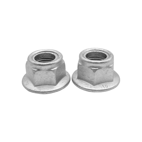 Rock Solid M16x1.5 Rear Wheel Axle Nut Spindle Retainers for 49cc 75cc 110cc 150cc scooters, heavy-duty carbon steel set.