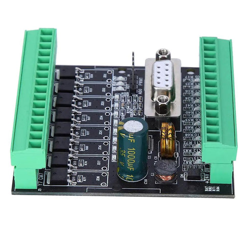 Top view of Industrial Control Board With 12 Inputs And 8 Transistor Outputs, DC24V PLC Module, WS2N 20MT, SC FX1N And 2N Compatible.
