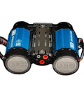 Premium Twin Motor 12V Brushless Air Compressor Built For Offroad Trucks top view showing dual motors and controls.