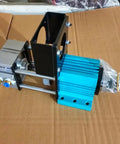 Rock Solid BT30 Pneumatic Semi Automatic Tool Changing Spindle For Heavy Duty CNC Mills Plus Engravers With Hella Fast Swap Capability And Zero Hassle Operation side view on cardboard background.
