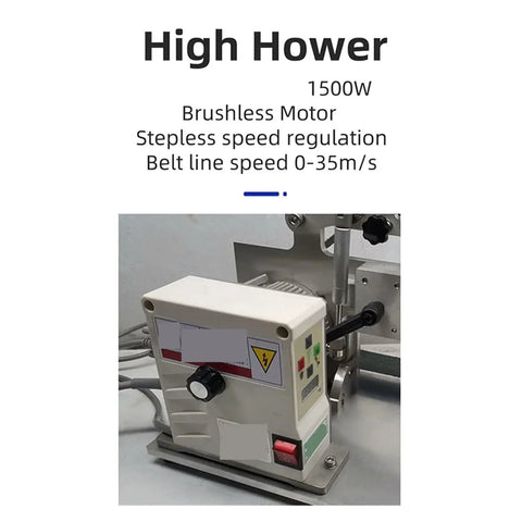 1500W Electric Belt Sander Heavy Duty Powerhouse With Variable Speed That Smoothes Like Silk Tackles Rough Finishes Perfect For Garage Tinkerers And Seasoned Carpenters Wanting Easy Results control panel with button