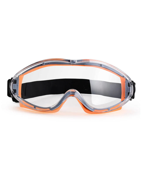Wide Vision Safety Glasses With Anti-Fog And Anti-Scratch Wraparound Lenses Adjustable Strap Polycarbonate Eye Protection Clear