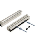 10 Pack Adjustable Cabinet Handles In Brushed Nickel Square Satin Finish Drawer Pulls with screws, adjustable centers from 1 to 4 inches
