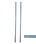 Fully Threaded Rod Zinc Plated One Quarter Inch Diameter Twelve Inch Length UNC 20 Threads Per Inch Right Hand Threads shown