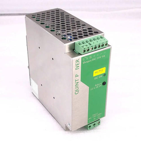 Beefy 24V DC 5A Switching Power Supply Module 2938581 For PS 100 240AC 24DC 5, metal case, terminal block view