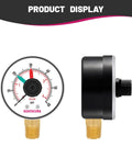 0 To 60 Psi Bar Pool Filter Pressure Gauge With 2 Inch Dial And One Quarter Inch Npt Lower Mount For Swimming Pools Spas And Aquariums Replacement Dial Kit, front and side view