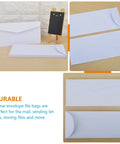 20 Pack White Paper Envelopes For Office And Party Invites Thick Paper With Strong Security Reusable Design For Sending Letters And Mail