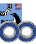 2 Pack 6002-2RS Bearing Set Tough Durable Lubricated Chrome Steel Sealed Ball Bearings 15x32x9mm With Rubber Seal And High RPM Support