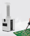 Pro Grade Solder Fume Extractor With 3 Stage Filtration 95 Percent Smoke Capture for electronics soldering, benchtop usage