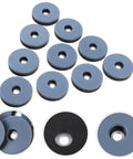 60 Heavy Duty PTFE Furniture Glides And Floor Protectors in a set of 12, designed to shield hardwood flooring from scratches.