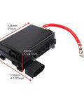 Straight Plug And Play Battery Fuse Box Replacement For 99-04 VW Jetta And Golf MK4 With Nine Blade Fuses Built Tough ABS Housing.