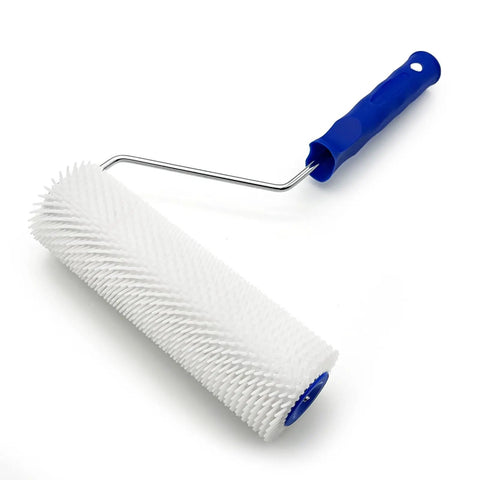 9 Inch Spiked Roller For Self Leveling Screeds And Epoxy Floors Pro Grade Bubble Removal Tool With Frame 13mm Teeth