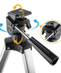 Close-up of the AZ mount showing adjustable controls for the Beginner Friendly Astronomy Telescope With 70mm Aperture And 400mm Focal Length.