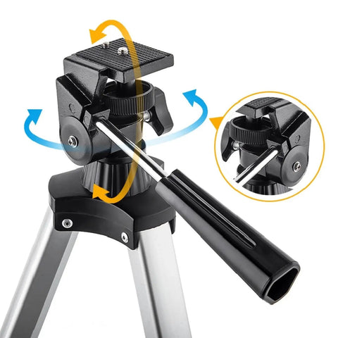Close-up of the AZ mount showing adjustable controls for the Beginner Friendly Astronomy Telescope With 70mm Aperture And 400mm Focal Length.