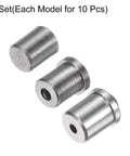 Thirty Piece Heavy Duty 304 Stainless Steel Ball Plungers With Spring Loaded Positioning Latches And Rock Solid Cabinet Catches For Furniture Doors That Deliver Badass Performance For Any Pro Shop set of three stainless steel ball plungers.