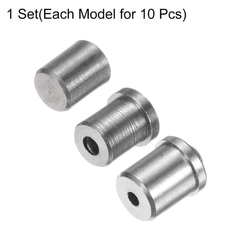 Thirty Piece Heavy Duty 304 Stainless Steel Ball Plungers With Spring Loaded Positioning Latches And Rock Solid Cabinet Catches For Furniture Doors That Deliver Badass Performance For Any Pro Shop set of three stainless steel ball plungers.