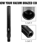 Rock Solid 12 Inch Extension Adapter For Diamond Core Drill Bits, 1-1/4 by 7 thread, heat-treated steel design.