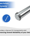 Silver Go Kart Jackshaft 12 Inch Long 5/8 Inch Diameter With 3/16 Inch Keyway for Mini Bike and circlip slots
