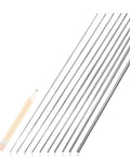 Stainless steel spring wire assortment kit, 156 pcs, 40 cm length, 13 diameters from 0.2–3 mm