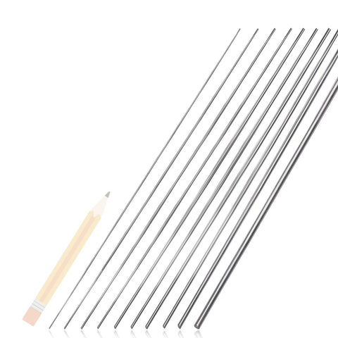 Stainless steel spring wire assortment kit, 156 pcs, 40 cm length, 13 diameters from 0.2–3 mm