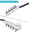 Close-up of self-adhesive side of Five Way Fan Hub Splitter Cable For Desktop PCs PWM 4 Pin And 3 Pin Fans Power Extension Cord Adaptor