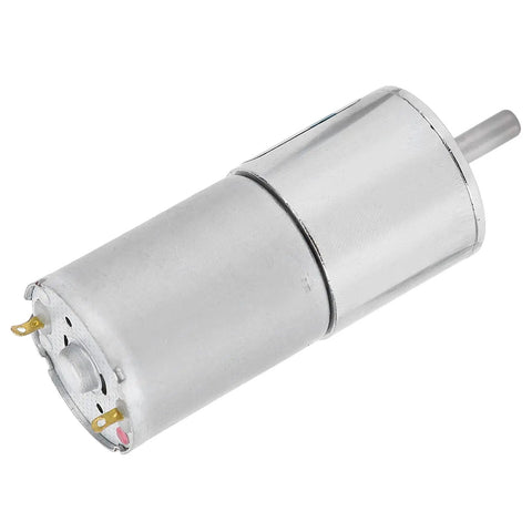 Super Rugged 12V DC Micro Gear Motor Boasting All Metal Gears And Premium Copper Coils For Smooth Low Speed Control At 20 RPM