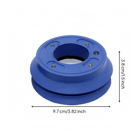Vacuum Suction Cup With Threaded Rubber Grip Round Recessed Center Go-To Heavy-Duty Wear-Resistant Oil-Resistant Body Ideal For Equipment Setup And Factory Use VA-DBD 100 NBR-60, 9.7 cm