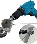 Heavy Duty Double Head Sheet Metal Nibbler Drill Attachment Cutter Kit With Adapter on drill with metal panel for precise cutting