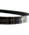 V Belt Replacement 42 0884 That Replaces 42 0883 For Lawn Mower And Other Outdoor Power Gear Black Durable Belt With Easy Install And Smooth Power Transfer For Peak Performance And Everyday Use black Toro 42-0884 V-belt close-up