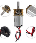 Six Pack Compact Three Volt N20 Mini Gear Motors For DIY Projects With Metal Gearbox Slow Speed Micro Motors 9mm Shaft Length 3mm