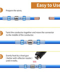 Instructions for using Solder Seal Wire Connector Kit 160 Pcs Heat Shrink Electrical Butt Terminals Waterproof