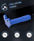 Universal Wheel Hub Removal Tool Kit With Hub Shocker, blue carbon steel component, corrosion resistant, long-lasting service