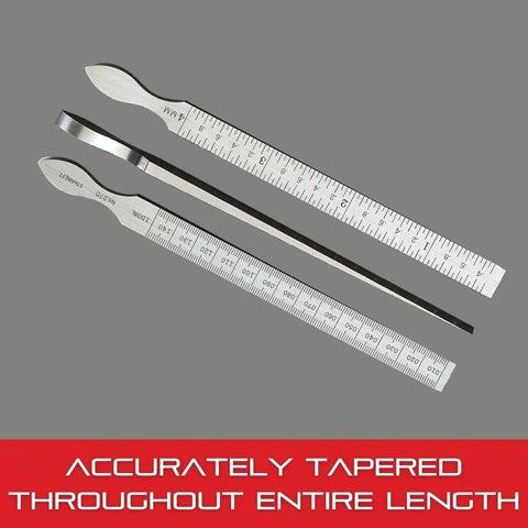 Precision Taper Gauge for Hole and Slot Measurement, 6 1/4 Inch tool steel, accurate taper with measurement display