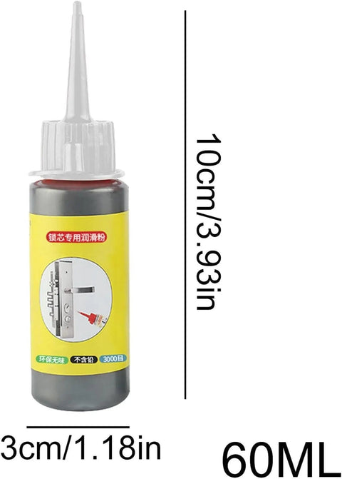 Graphite Lock Lube 60ml 2 Pack Quick Acting Dry Lube For Door Locks Keys Windows Cars And Vehicles Eco Friendly