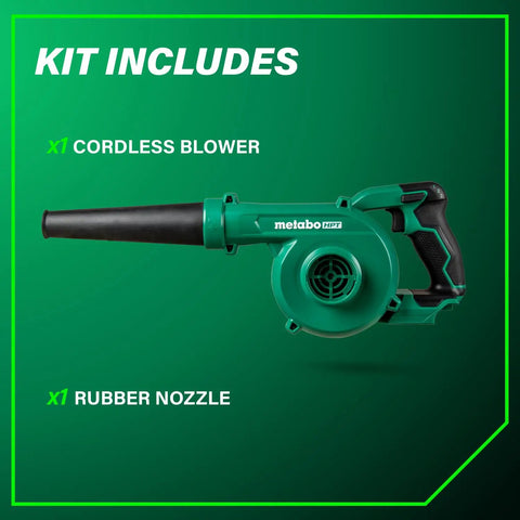 18V MultiVolt Cordless Blower With 124 CFM Air Volume And 213 MPH Velocity, Seriously Lightweight Build, Tool Body Only For RB18DCQ4