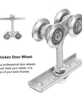 Heavy Duty Door Track Roller For Smooth Sliding Cabinets, Closets, And Kitchen Doors, Durable Steel Track Roller with four wheels