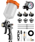 Hustle Ready Lvlp Paint Spray Gun With Built In Oil Water Catcher For Custom Rides And Wood Finishing quick fan sweep parts and accessories layout