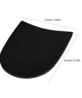 Self Adhesive Non Slip Rubber Heel Pads For Shoes And Boots That Repair Soles, Provide Anti Wear Protection, Reduce Noise, And Boost Traction For Men And Women Sneakers And Footwear - Black heel pad, size 9.2cm x 9.5cm, texture detail.