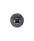 Rock Solid Go To 50 Pack 10 32 Thread Server Rack Screws With Dead Easy Zinc Slide On Cage Nuts For 19 Inch Server Racks And Chassis Enclosures showing a black oxide bolt top view.