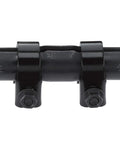 Steering Drag Link Adjusting Sleeve For Ford F-250 Super Duty, Built Tough Alloy Steel, Corrosion Resistant Coating, Easy Install, Includes Hardware, Heavy Duty Suspension Repair Upgrade, black sleeve with bolts