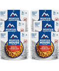 Buffalo Style Chicken Mac And Cheese Freeze Dried Camping Meal With 12 Servings And 30 Year Shelf Life pouches, front view