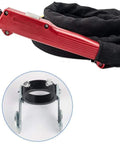P80 Plasma Cutter Torch Gun 10Ft 3M Non Touch Pilot Arc with cable and clamp, designed for clean cuts on rusty metal surfaces.