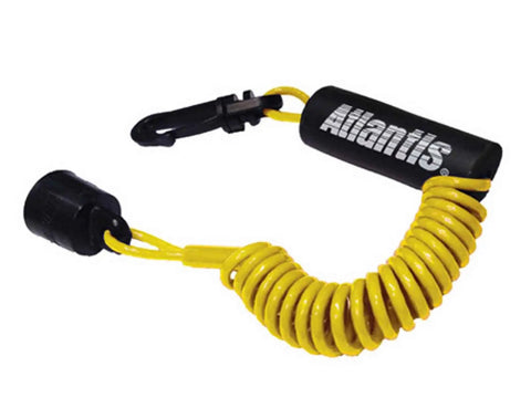 Yellow Standard Floating Lanyard For Sea Doo Non DESS Personal Watercraft Easy Clip To Life Jacket Keeps Spare Lanyard Handy For 1995 And Older Models